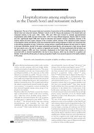 Resume postings for hotel jobs in india. Pdf Hospitalization Among Employees In The Danish Hotel And Restaurant Industry