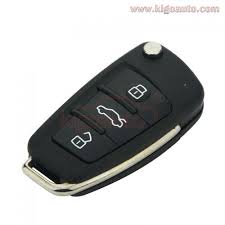8e0 837 220q Flip Key 3 Button 434mhz For Audi A4 Audi Audi A4 Key
