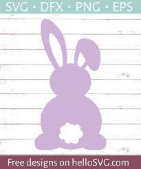 Download Easter Bunny With Cotton Tail Svg Free Svg Files Hellosvg Com