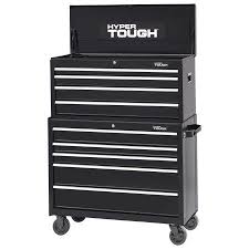 Hyper Tough 41 Wide 5 Drawer Tool Cabinet Black Walmart Com Tool Chest Tool Cabinet Tool Storage