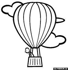 In this video we are going to show you how to draw air balloon in step by step and color them properly. The Hot Air Balloon Coloring Page Free The Hot Air Balloon Online Coloring