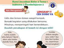 Sebelum melihat kunci jawaban buku tematik, siswa dapat terlebih dahulu memahami soal kemudian menjawabnya sendiri. Lengkap Kunci Jawaban Kelas 2 Tema 1 Subtema 2 Pembelajaran 2 Simple News Kunci Jawaban Lengkap Terbaru