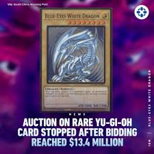 2002 yugioh 1st ed legend of blue eyes white dragon lob wavy booster pack box na: Ign A Special Blue Eyes White Dragon Card Was Almost Auctioned For 13 4 Million The Card Was Housed In A Special Yu Gi Oh 20th Anniversary Frame And Is One Of Only 500 Made