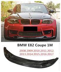 For Bmw E82 1m Coupe 2008 2017 Carbon Fiber Front Lip Spoiler Auto Bumper Diffuser High Quality Carbon Fiber Car Modification Bmw Bmw Spoiler Car Bumper