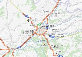 Valladolid ) is a city in spain and the primary seat of government of the autonomous community of castile and león. Michelin Landkarte Valladolid Stadtplan Valladolid Viamichelin