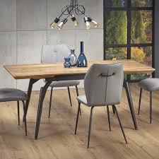 Trouvez votre annonce de salles à manger d'occasion à. Table A Manger Au Design Epure Couleur Chene Et Gris Avec Rallonge