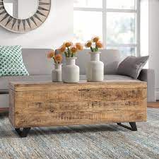 This coffee table is crafted of solid ash and oak veneers with a medium wood finish that enhances its. Ovid Solid Wood Lift Top Sled Coffee Table With Storage Coffee Table With Storage Coffee Table Coffee Table Wood