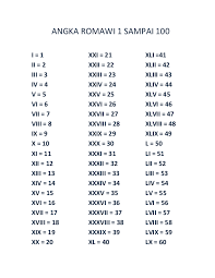 Maybe you would like to learn more about one of these? Doc Angka Romawi 1 Sampai 100 I 1 Ii 2 Iii Eka Mufidah Academia Edu