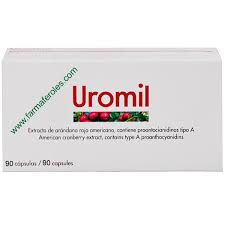 Uromil 90 Capsulas Con Extracto De Arandano Rojo Americano Farmaferoles