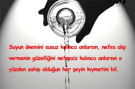 suyun onemi ile ilgili sozler sevgi mesajlari