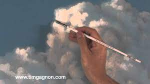 The sky usually gets lighter at the horizon. Pin By Eugen Podolean On Acrylic Painting Techniques Cloud Painting Painting Techniques Cloud Paintings