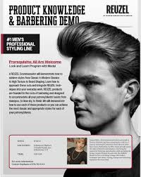 Amazing Reuzel education today! Thank you to the perfect model and thank  you to the barbers and stylists for spending your morning with us! Cheers  to learning 🐷