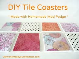 Position your glued puzzle on the backer board and then draw an outline lightly with a pencil, just inside of your puzzle dimensions. Diy Tile Coasters A Great Way To Use Homemade Mod Podge The Make Your Own Zone