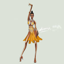 Anna Kulikovskaya On Instagram Inspired By Fantasy Art Winner Drawing Sketch Latin Dance Dresses Dance Costumes Ballroom Latin Dance Costume