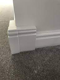 Procured from the trustworthy vendors of the market, offered board is designed according to the set industry norms by using optimum grade pvc material. 300mm Upvc Skirting Board Cover Corner White Buy Online In India At Desertcart In Productid 59453749