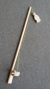 Un Poteau De Peche En Bois Sur Non Toxique Inacheve Avec Un Etsy Wooden Toys Diy Fishing Pole Fishing Pole