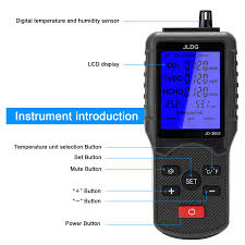 The small and portable construction makes this meter very useful for measuring carbon dioxide levels at larger scale settings such as schools, offices, hotels, and factories. Buy Portable Co2 Monitor Air Quality Meter Gas Detector Formalaehyde Hcho Tvoc Analyzer Digital Temperature Humidity Measuring Device Tester Online In Turkey B08xhp7vm9