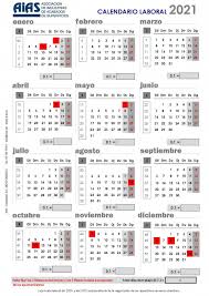 Calendario laboral barcelona 2021 pdf dias festivos barcelona 2021 pdf calendario fiestas barcelona 2021 pdf created date. Calendario Laboral 2021 Aias