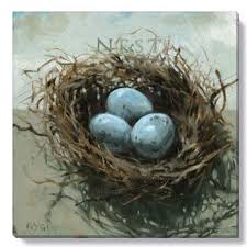 Match The Birds With Their Nests Enjoy Life And Enhance The Beauty Of Your Home With Artwork From The Darren Gygi Home Collection Ideal For The Kitc Nest Art Bird Nest Painting Bird Nests Art