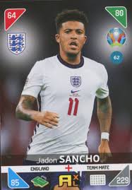 The average number of yellow cards per match in the last 4 euro championships is 4.23. 062 Jason Sancho England Team Mate Euro 2021 Kickoff Football Cards Direct