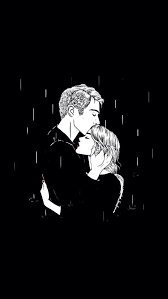 We have a massive amount of desktop and mobile backgrounds. Iphone Unique Black And White Cartoon Couple Wallpaper