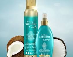 Ogx Locking Coconut Curls Decadent Creamy Mousse 7 9oz In 2020 Air Dry Cream Mousse Curly Hair Mousse