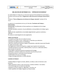 Operario de bodega en bod. O D I Operario De Bodega Pdf Oxigeno Protector Solar