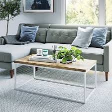 Box frame coffee table raw mango west elm. Nathan James 31103 Doxa Modern Industrial Coffee Table Wood And Metal Box Frame Light Brown White Reviews Online Pricecheck