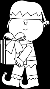 About 50 clipart for 'gift clipart black and white'. Black And White Christmas Elf With A Gift Clip Art Black And White Christmas Elf With A Gift Image