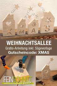 Weihnachtsallee Kostenlose Laubsagevorlage Weihnachtsvorlagen Holz Basteln Weihnachten Weihnachten Basteln Vorlagen
