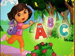 Dora The Explorer Learning The Alphabet Dora The Explorer Abc Alphabet Song Abc Nursery Rhymes
