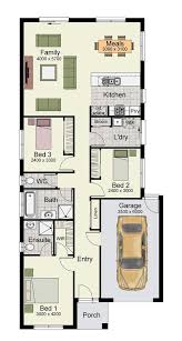 Single Story Home Floor Plan With 3 Bedrooms And 150 Square Meters Porch House Plans House Plans One Story House Plans