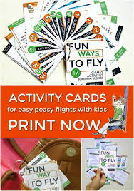 The biggest obstacle when taking a long plane ride with children is not necessarily the length of the plan ride, but the limited moving room available. Hesitating To Fly With Kids Try These Travel Cards Playtivities