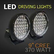 Led Driving Lights 9 Inch 370 Watt Brightest Led Driving Lights Lights Led