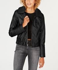 Celebrity Pink Juniors Faux Fur Collar Moto Jacket Black Leatherjacketsformenred Celebrity Pink Macys Fashion Jackets