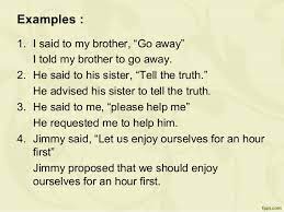 Direct and indirect speech is directly not asked in class 9 and 10 in cbse board but reported speech is not out of syllabus. Advanced Grammar Reported Speech Imperative