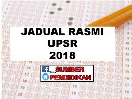 Ini mungkin berbeza dengan tarikh dalam kalendar peperiksaan 2021 di bawah. Jadual Waktu Upsr 2018 Sumber Pendidikan