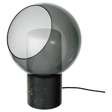 Evedal table lamp with led bulb, marble gray, gray. Evedal Table Lamp Marble Grey Globe Ikea