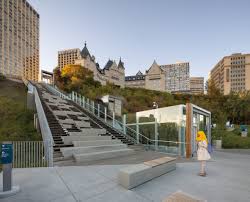 Dialog Cantilevers Wooden Bridge Over River Valley In Edmonton Edmonton Over The River Interesting Buildings