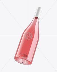 Download Clear Glass Bottle With Pink Wine Mockup In Bottle Mockups On Yellow Images Object Mockups PSD Mockup Templates