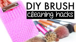 how to clean makeup brushes diy hacks