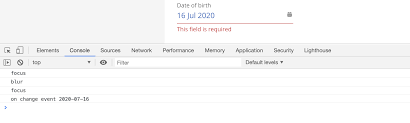 Lightning Input Date When Marked Required Is Showing Required Error After Date Selection Salesforce Stack Exchange