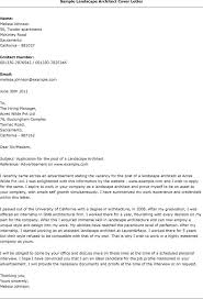 Landscape Architect Cover Letters