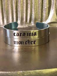 Not ideal with thin straps, & may not be machine. Cara Mia Mon Cher Paar Freund Armbander Stapel Manschette Etsy
