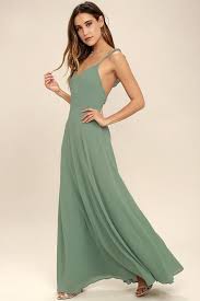 Lulus Lulus Meteoric Rise Sage Green Maxi Dress Adorewe Com Sage Green Maxi Dress Maxi Dress Green Long Green Bridesmaid Dresses