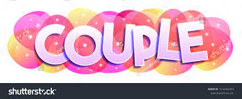 Couple Word Vector Banner : image vectorielle de stock (libre de droits)  1212242353 | Shutterstock