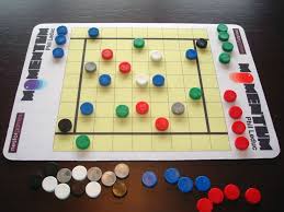 Momentum Is A Dynamic Abstract Strategy Board Game In Which The Lead Swings Back And Forth Like The Steel S Board Games Diy Strategy Board Games Creative Games