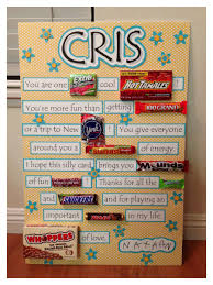 Birthday Poster Board Ideas With Candy Pin By Jennifer Passey On It S A Gift Candy Birthday Cards Birthday Candy Posters Candy Cards