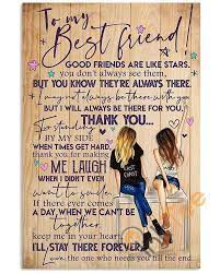 Etsy uses cookies and similar technologies to give you a better experience, enabling things like: To My Best Friend Good Friends Are Like Stars Unframed Satin Paper Wrapped Frame Canvas Wall Decor Poster Good Friends Are Like Stars Birthday Quotes For Best Friend Happy Birthday