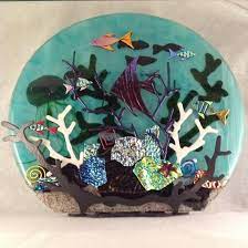 Under The Sea Delphi Artist Gallery Fused Glass Artwork Fused Glass Art Dichroic Fused Glass Art
